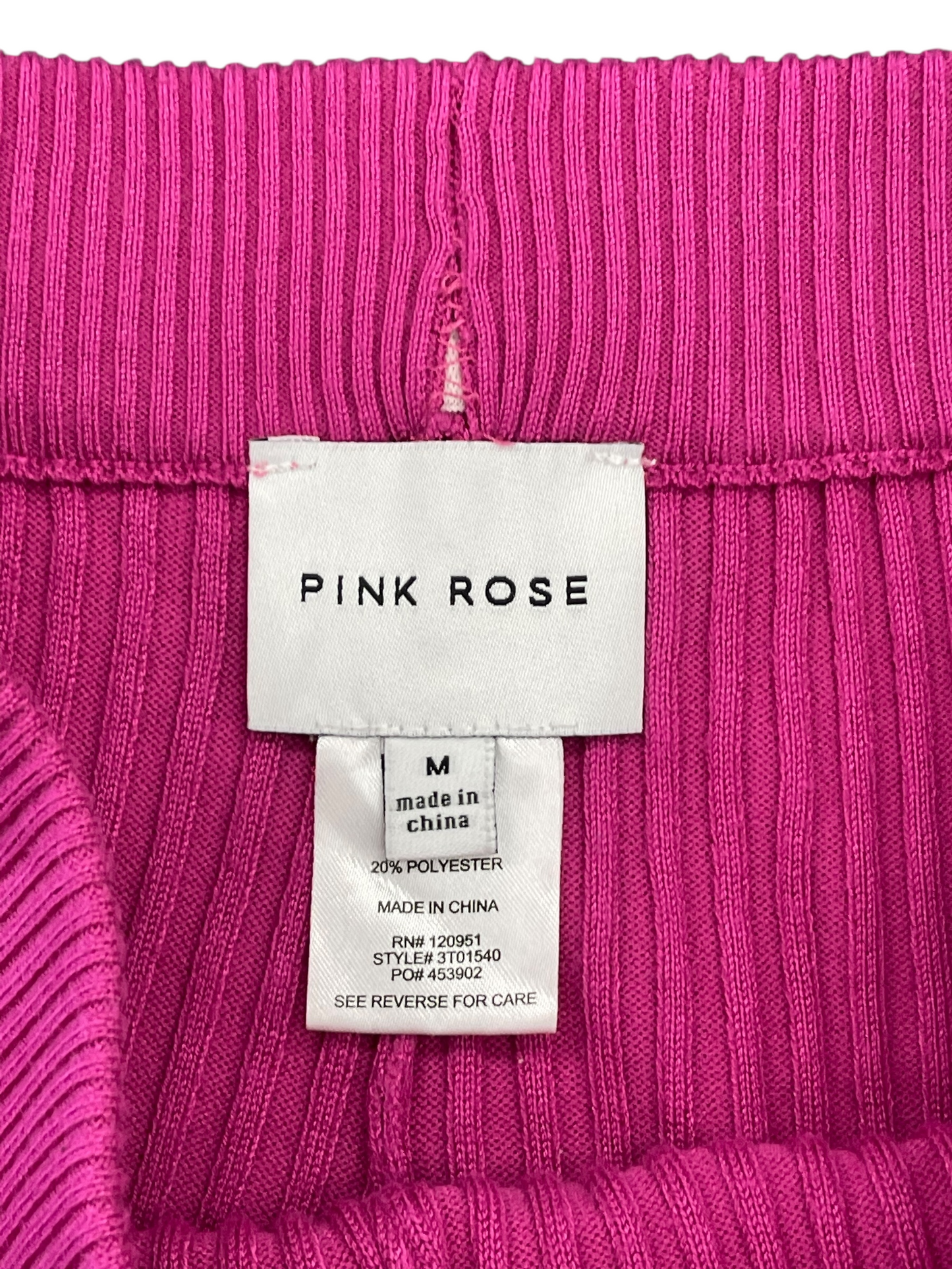 Pants Set 2pc By Pink Rose In Pink, Size: M