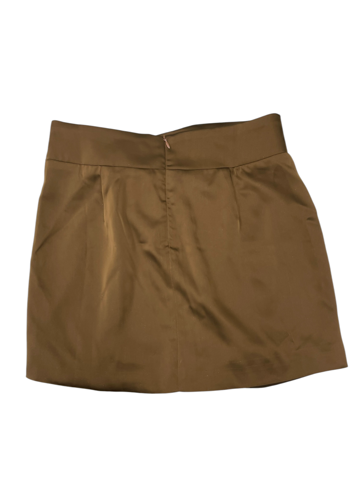 SKIRT MINI & SHORT by CLOTHES MENTOR In BROWN, Size: M
