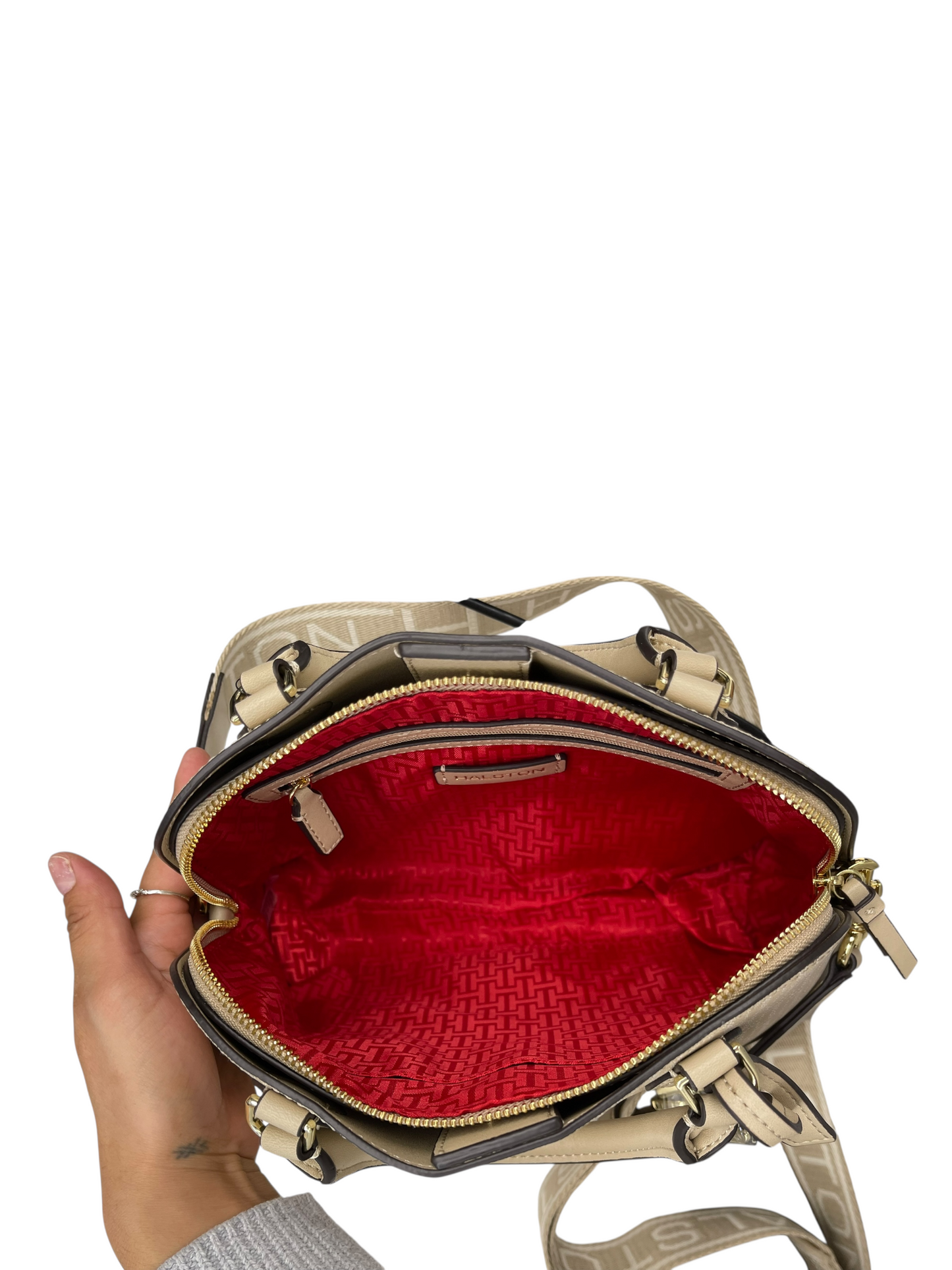 CROSSBODY DESIGNER by HALSTON In TAN, Size: MEDIUM