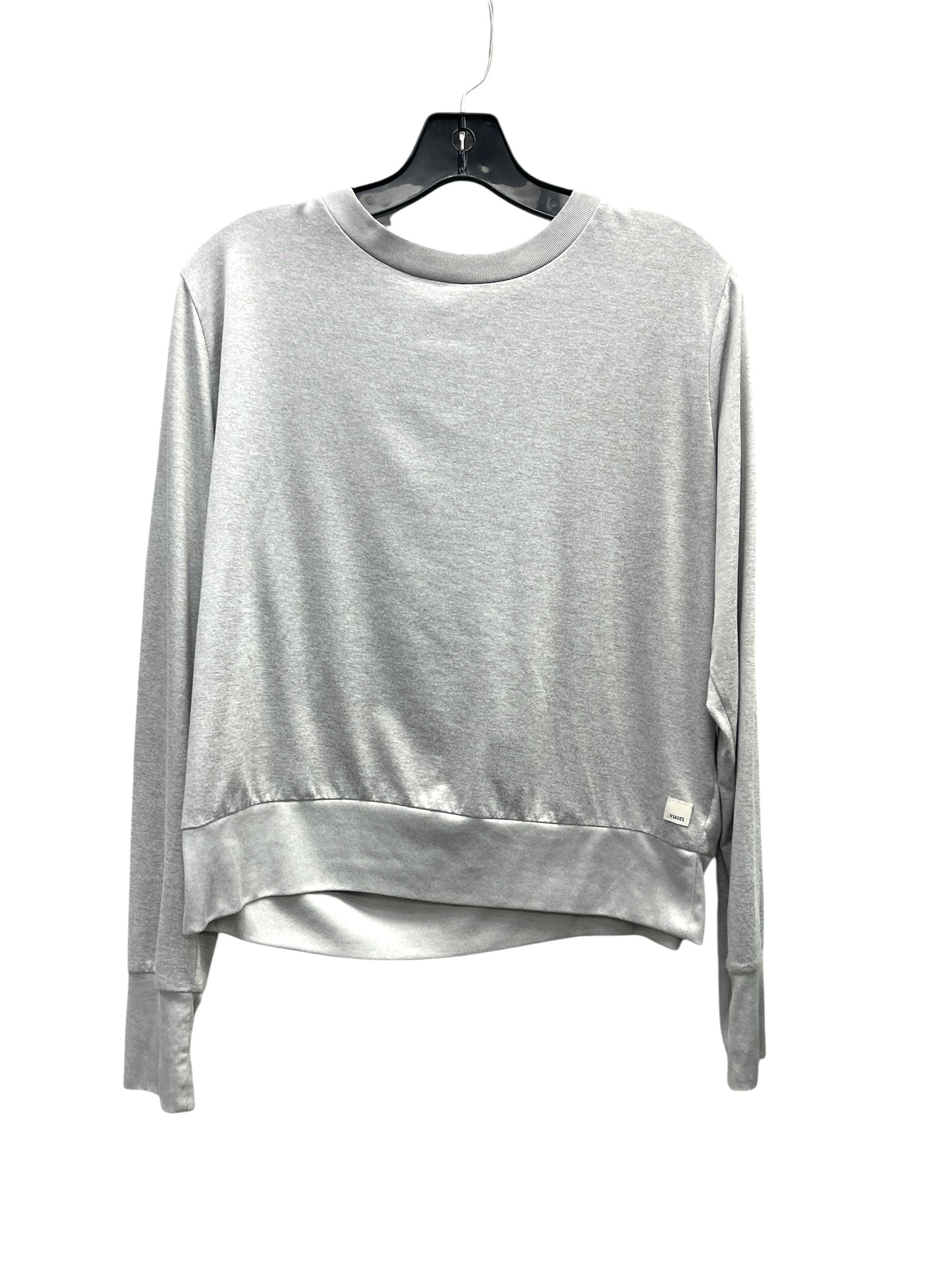 ATHLETIC TOP LS CREWNECK by VUORI In GREY, Size: L