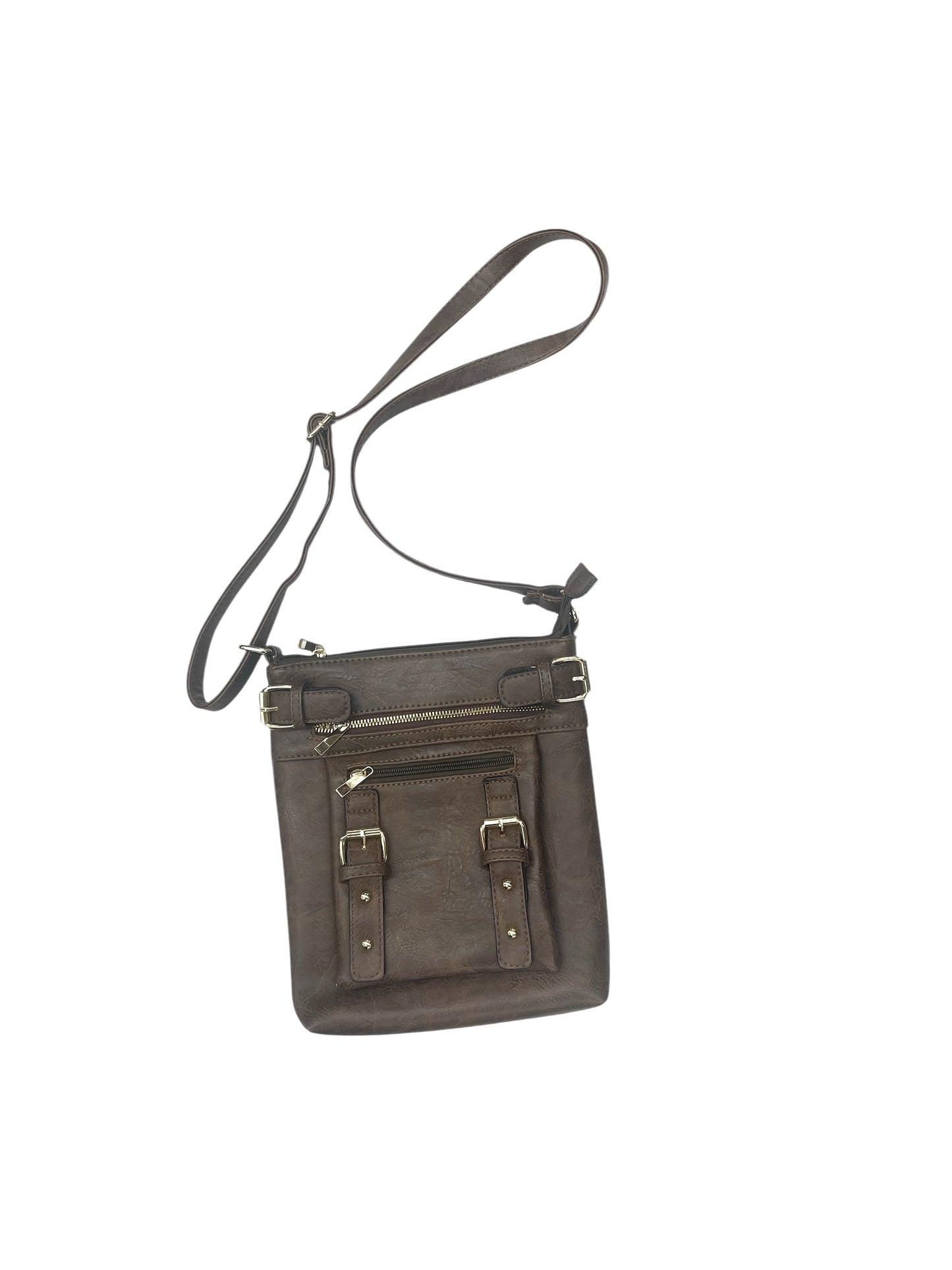 CROSSBODY by CLOTHES MENTOR In BROWN, Size: MEDIUM