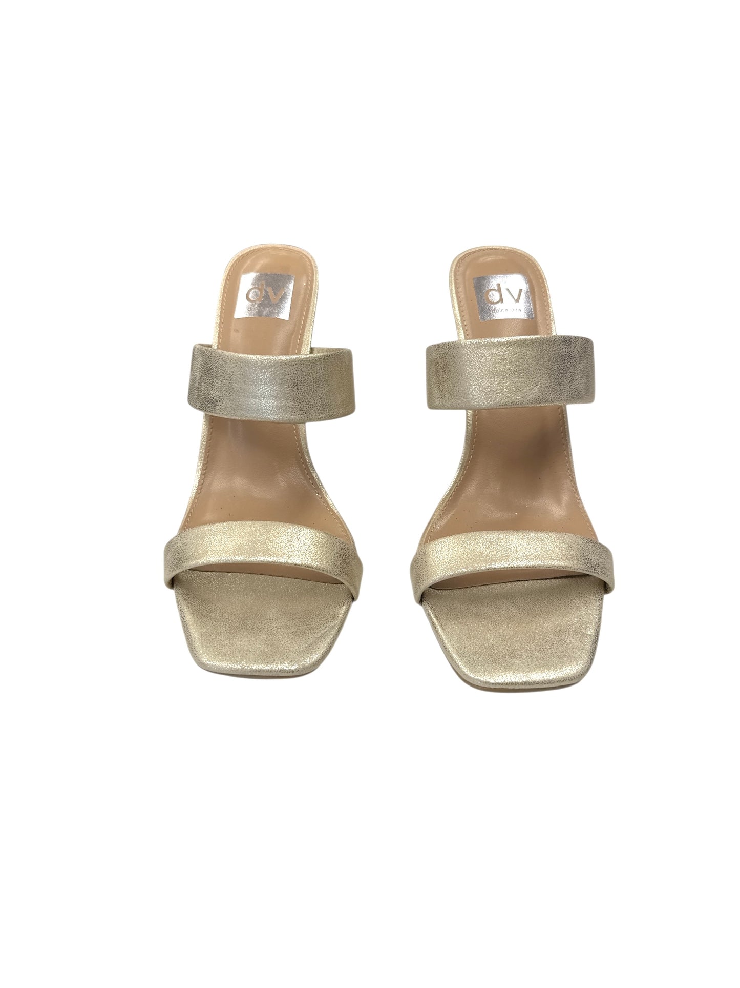 SHOES HEELS BLOCK by DOLCE VITA In GOLD, Size: 10