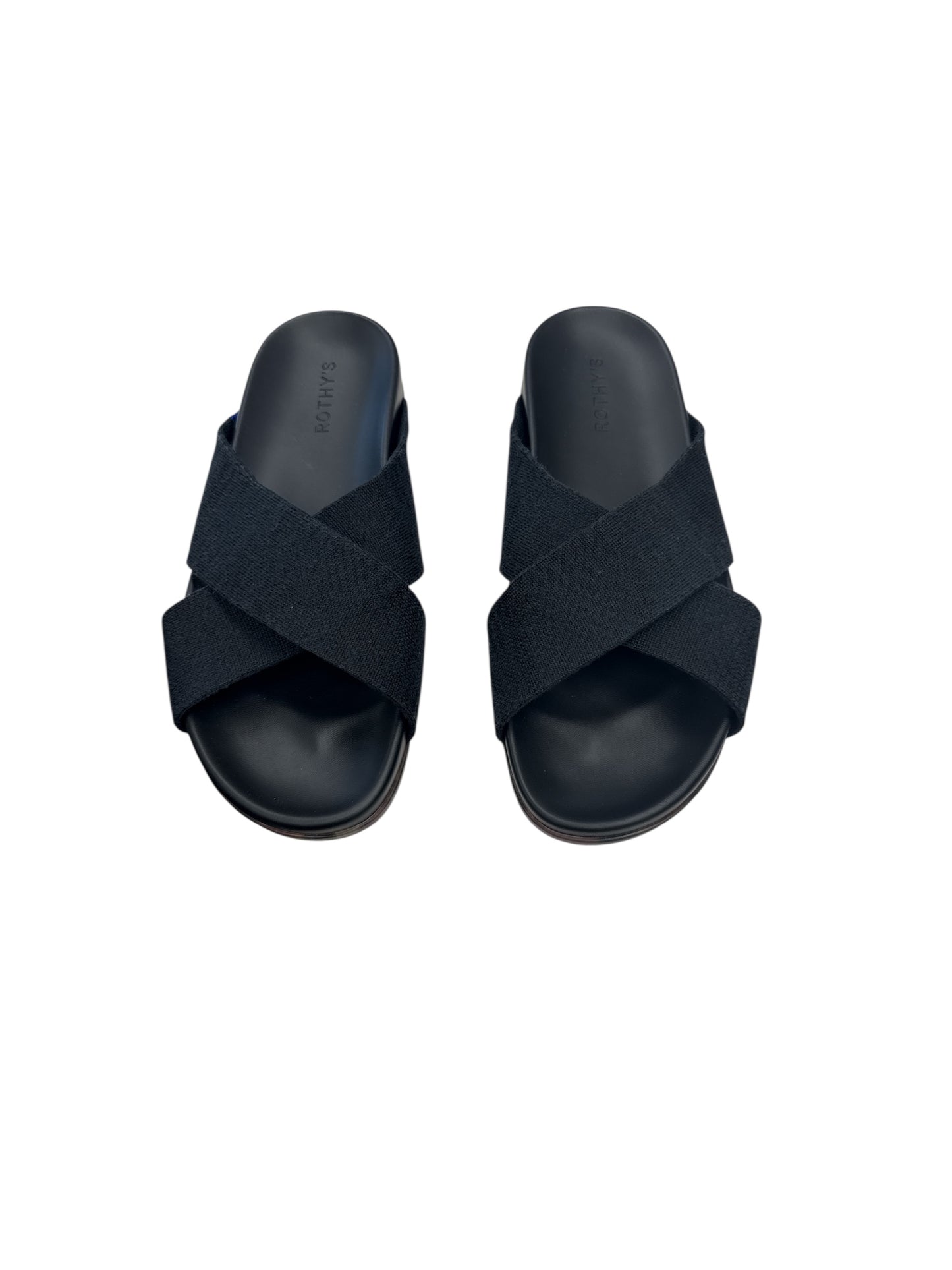 SANDALS FLATS by ROTHYS In BLACK, Size: 10.5
