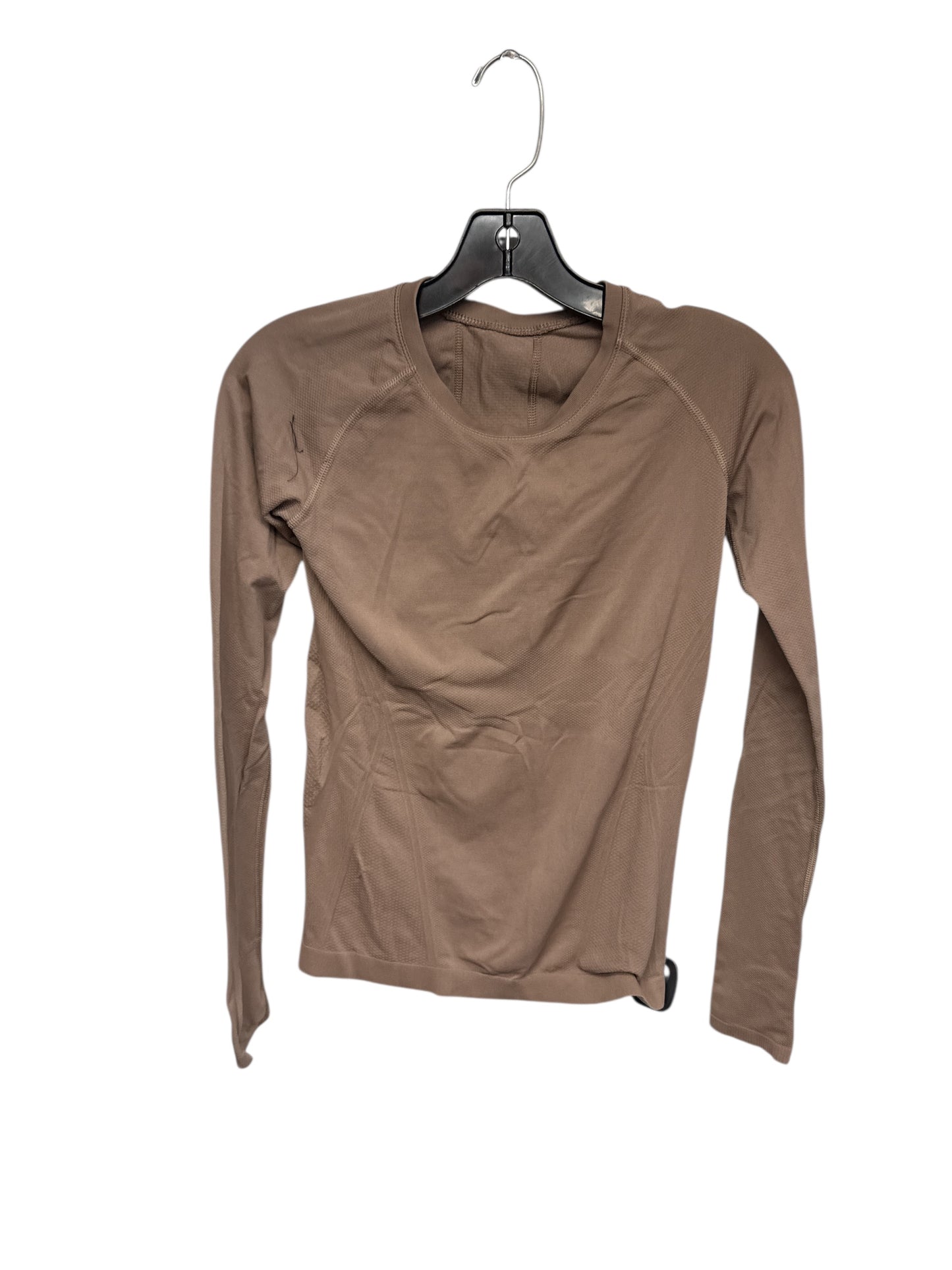 ATHLETIC TOP LS COLLAR by LULULEMON In BROWN, Size: XS