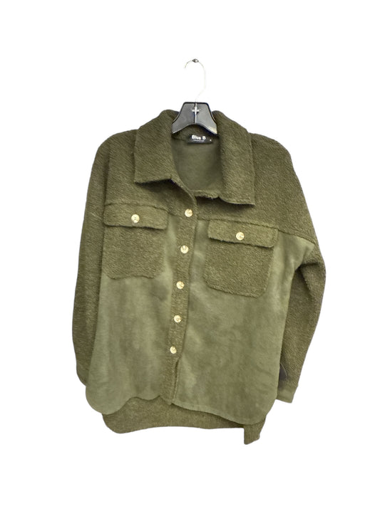 JACKET FAUX FUR & SHERPA by BLUE B In GREEN, Size: M