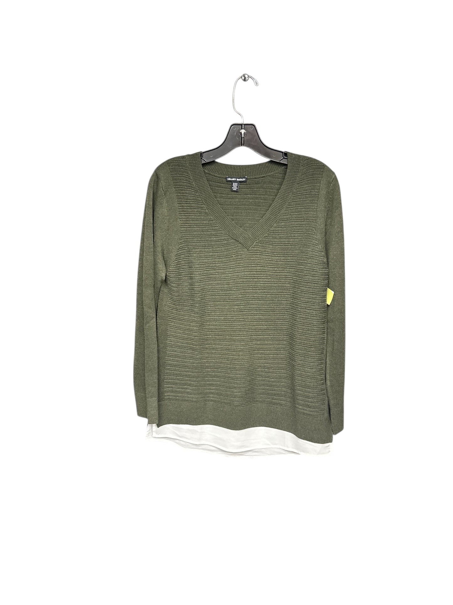 SWEATER by HILARY RADLEY In GREEN & WHITE, Size: S