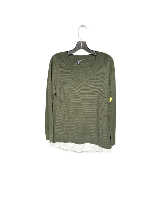 SWEATER by HILARY RADLEY In GREEN & WHITE, Size: S