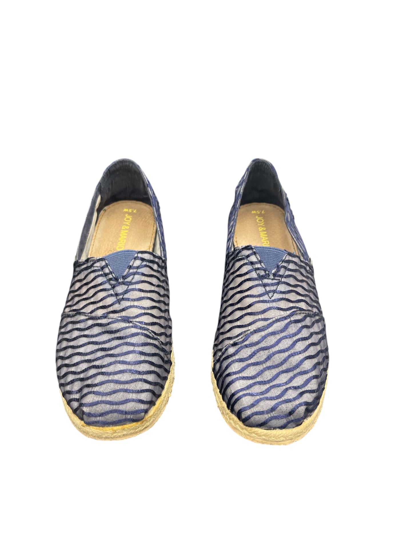 SHOES HEELS WEDGE by CLOTHES MENTOR In BLUE, Size: 7.5