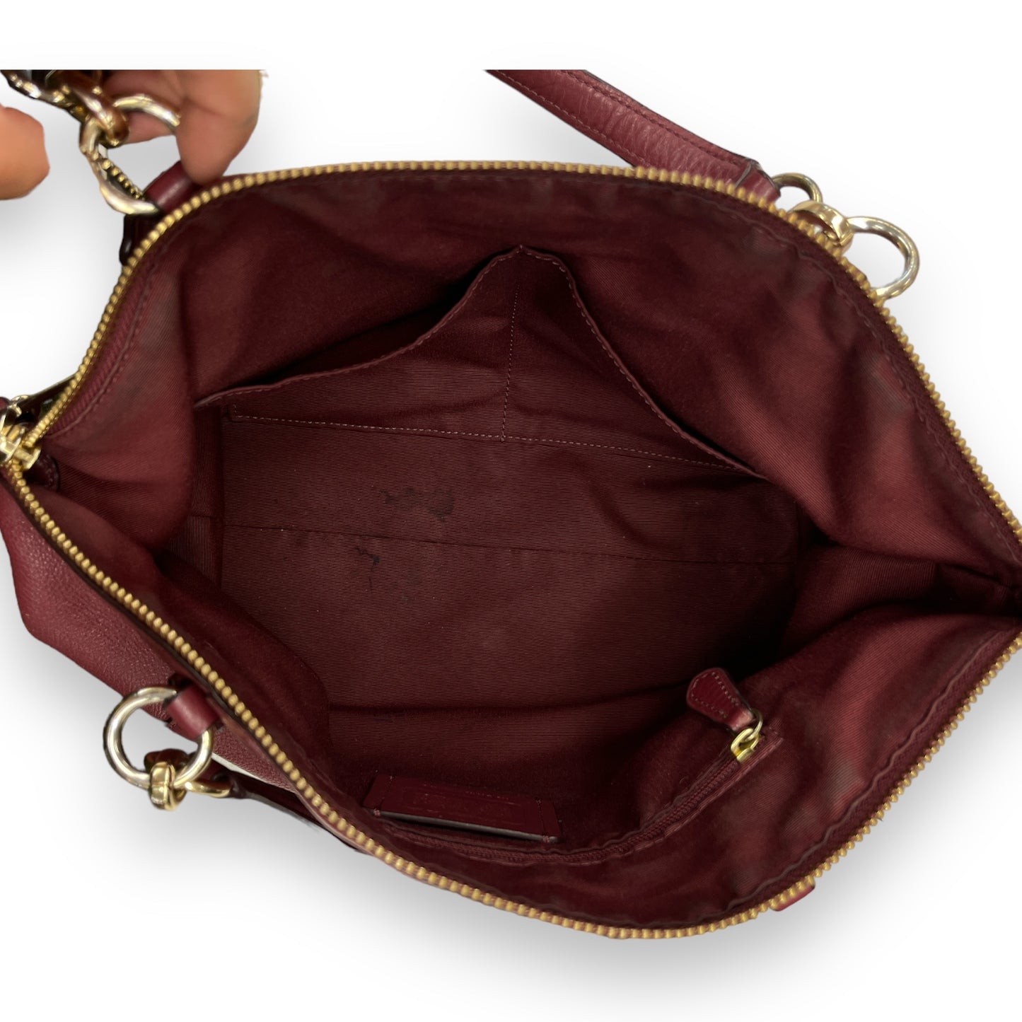 Crossbody Designer By Coach Size: Medium