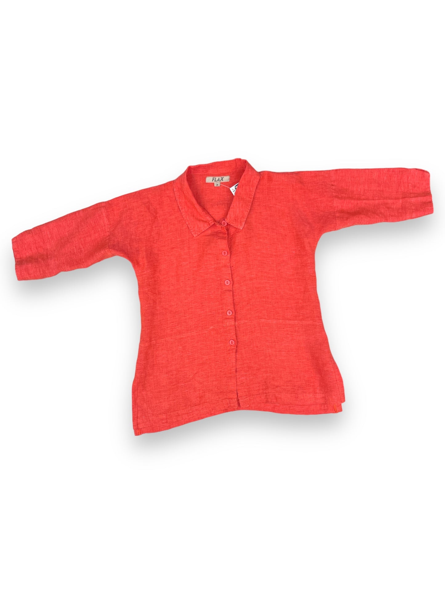 Top 3/4 Sleeve By Flax Size: Petite