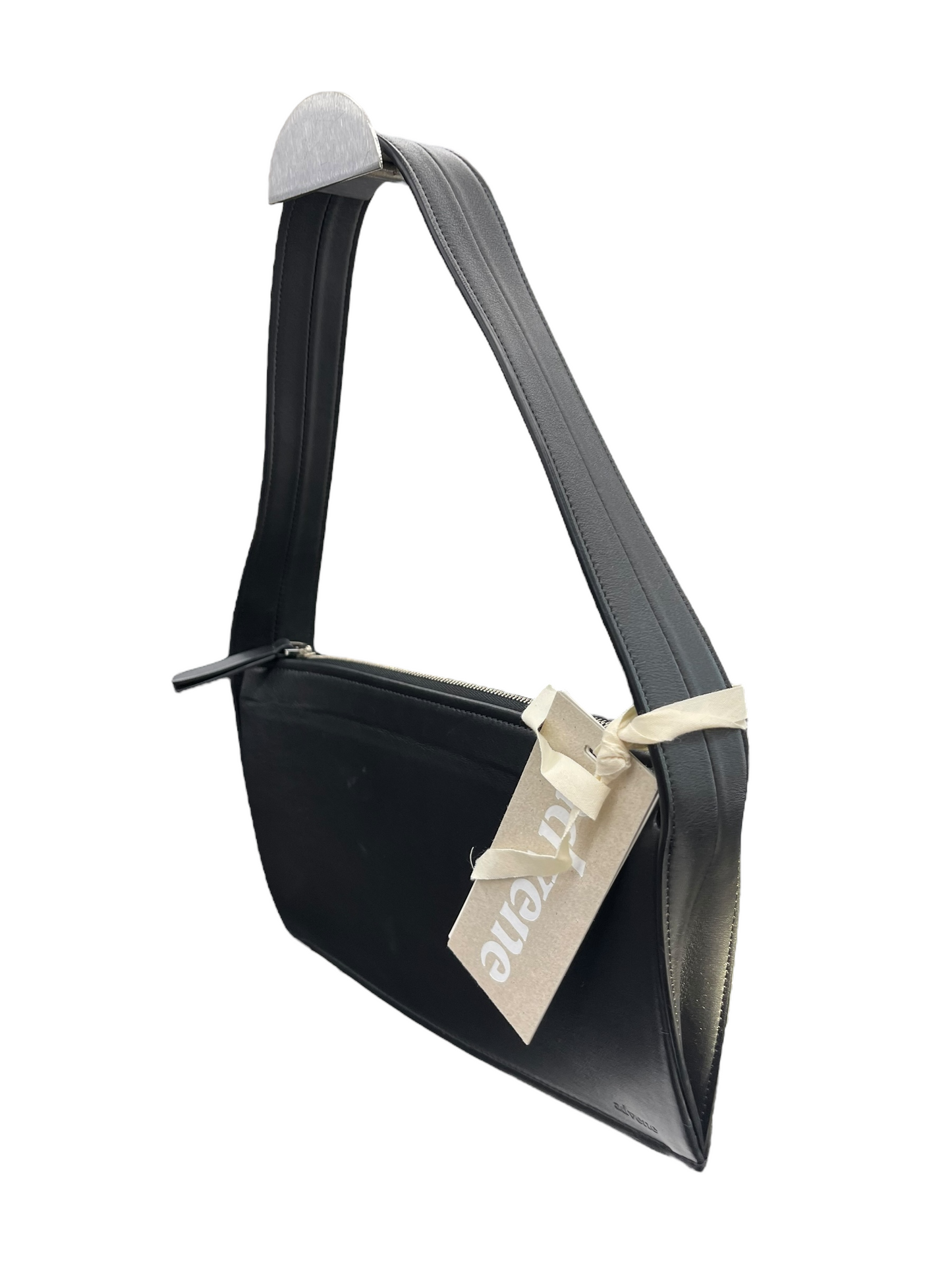 HANDBAG LEATHER by Advene In BLACK, Size: MEDIUM