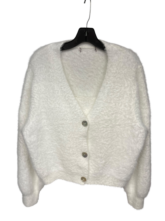 CARDIGAN by    CLOTHES MENTOR In WHITE, Size: L