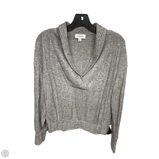Top Long Sleeve By Evereve In Grey, Size: S