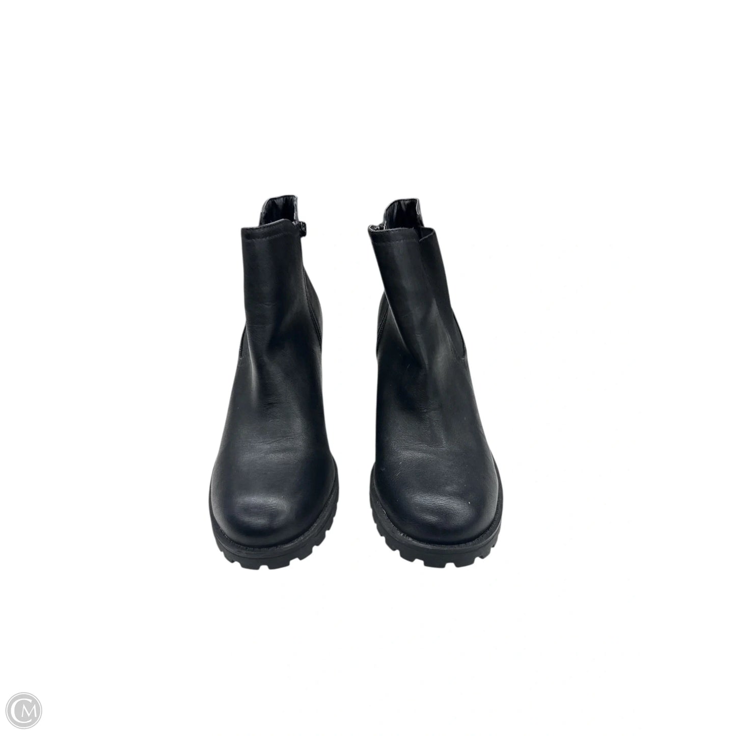 Boots Ankle Heels By Clothes Mentor In Black, Size: 11