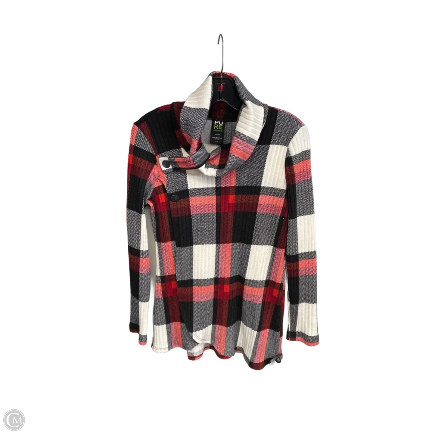 Top Long Sleeve By Clothes Mentor In Plaid Pattern, Size: S
