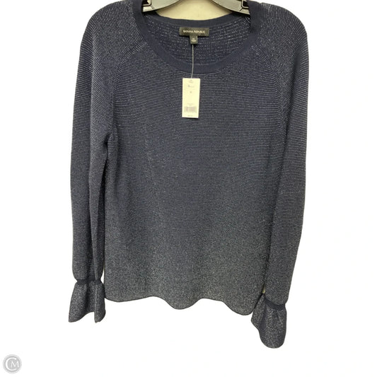 Sweater By Banana Republic In Blue & Silver, Size: M