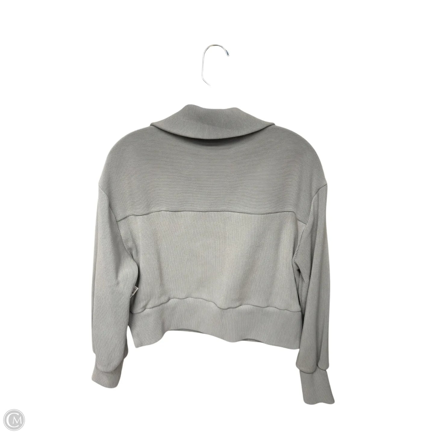 Sweatshirt Collar By Varley In Grey, Size: S