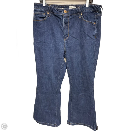 Jeans Flared By Ava & Viv In Blue, Size: 18