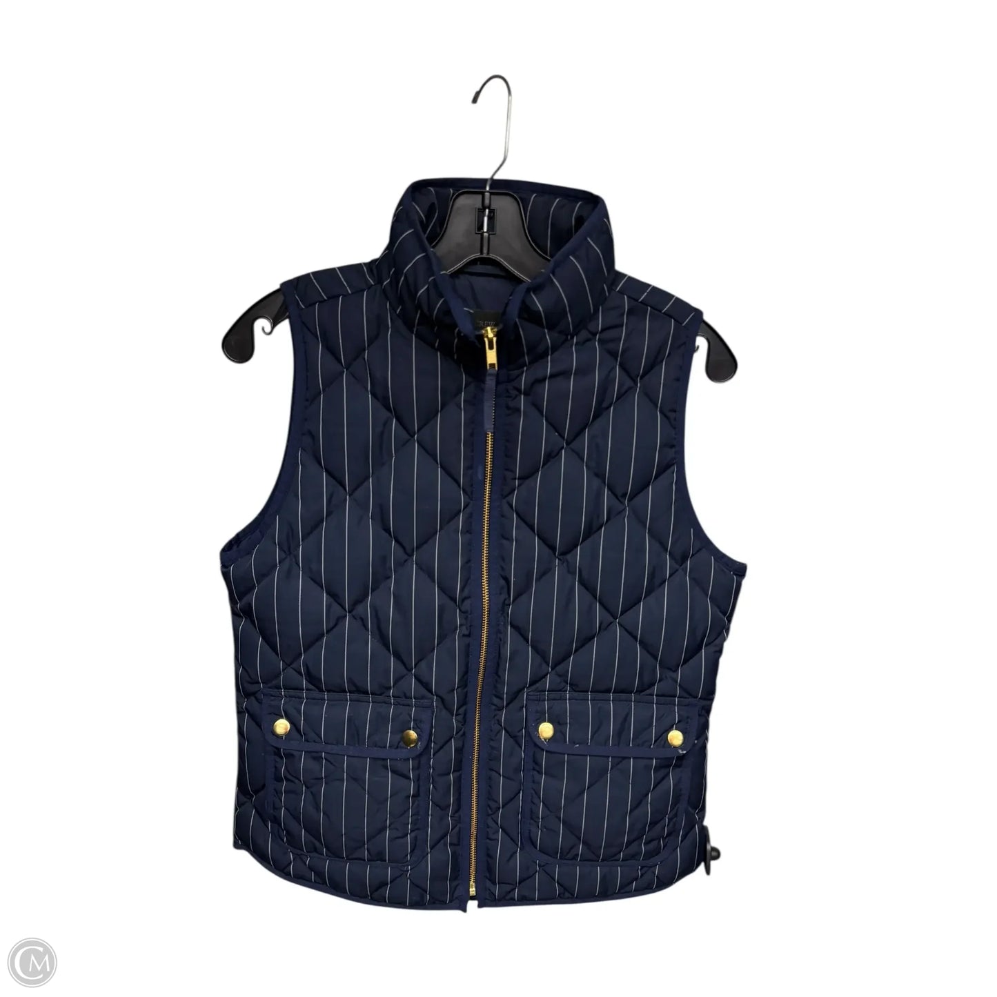 Vest Puffer & Quilted By J. Crew In Navy, Size: Xs