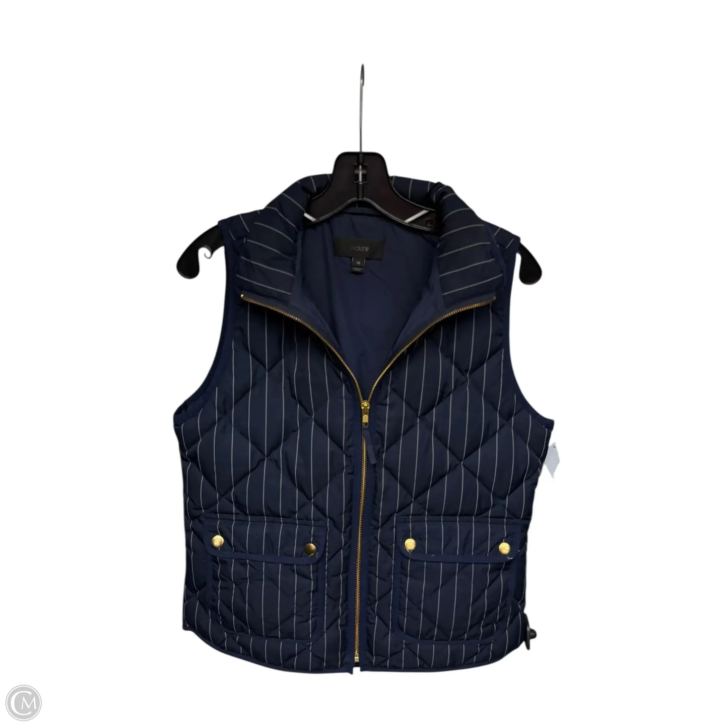 Vest Puffer & Quilted By J. Crew In Navy, Size: Xs