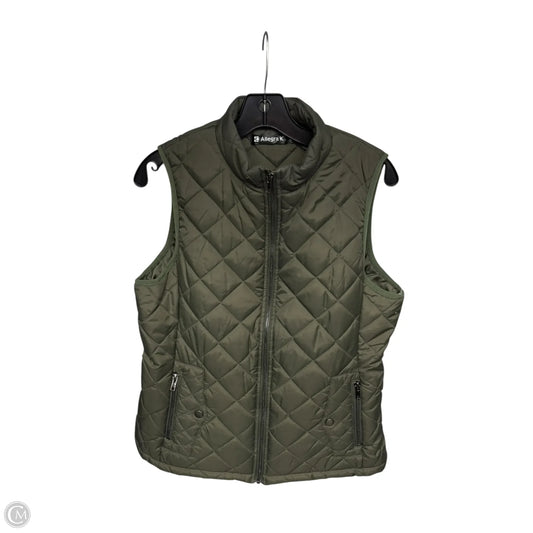 Vest Puffer & Quilted By Allegra K In Green, Size: M