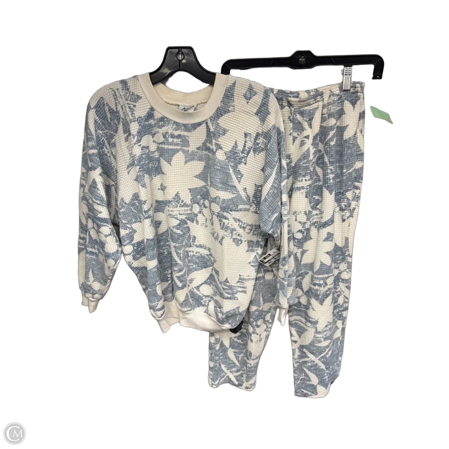 Pants Set 2pc By Clothes Mentor In Blue & White, Size: Xs