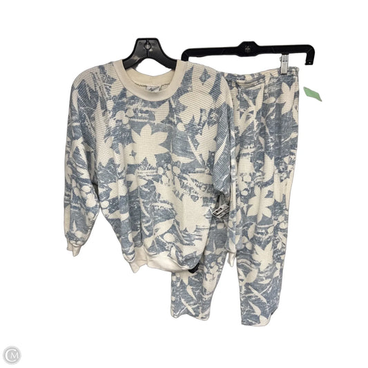 Pants Set 2pc By Clothes Mentor In Blue & White, Size: Xs