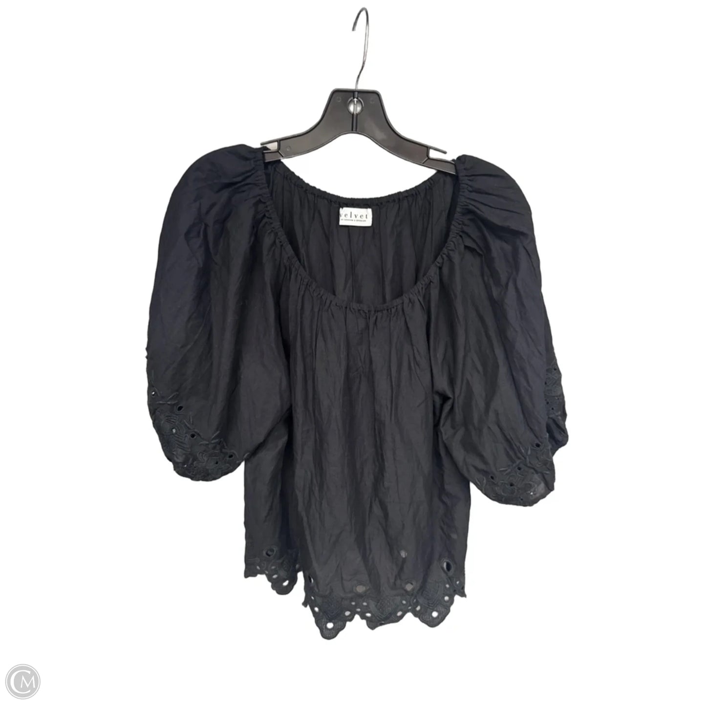 Top 3/4 Sleeve By Velvet By Graham & Spencer In Black, Size: S
