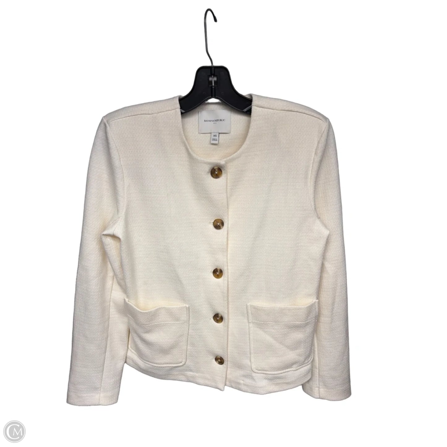Blazer By Banana Republic In Ivory, Size: Xs