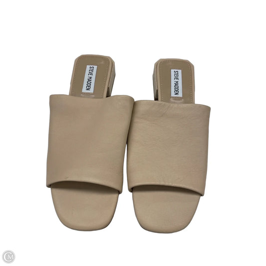 Sandals Flats By Steve Madden In Tan, Size: 8.5