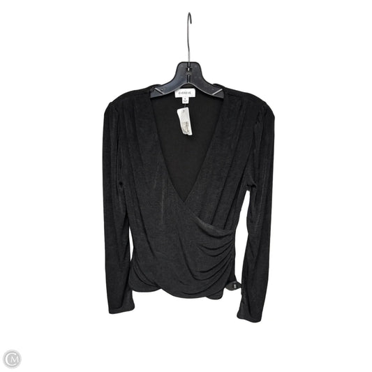 Top Long Sleeve By Evereve In Black, Size: M