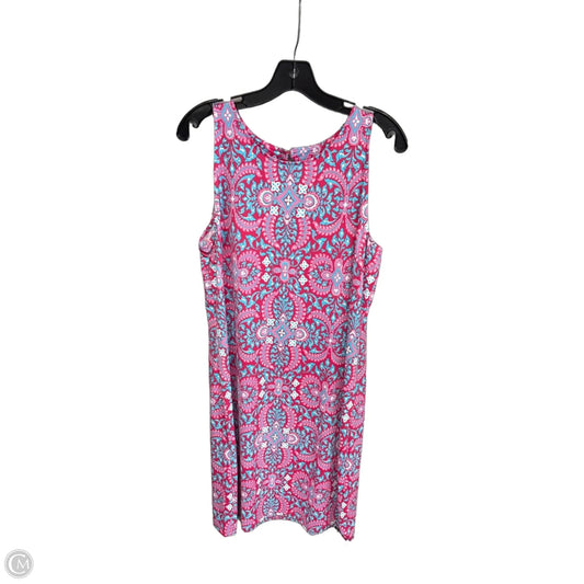 Dress Casual Midi By Ann Taylor In Pink, Size: L