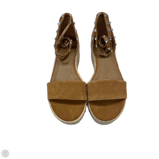 Sandals Heels Platform By Marc Fisher In Brown, Size: 8