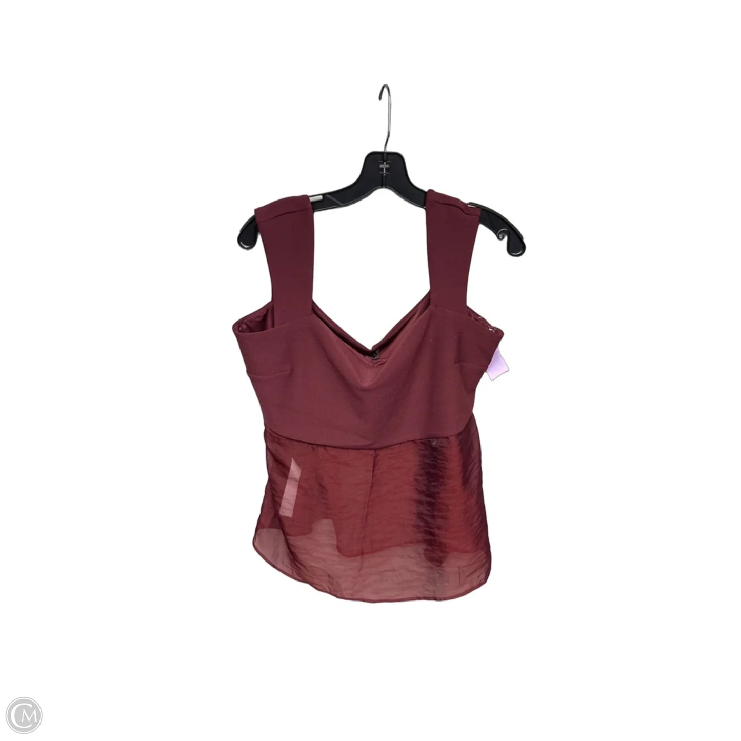 Top Sleeveless By Abercrombie And Fitch In Maroon, Size: Xl