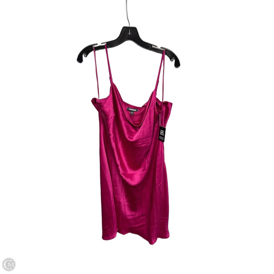 Dress Party Midi By Express In Pink, Size: Xl