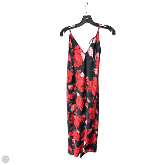 Dress Casual Maxi By Victorias Secret In Black & Red, Size: Xl