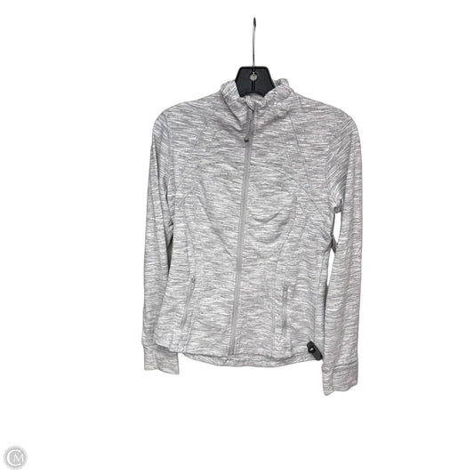 Athletic Jacket By Lululemon In Grey, Size: 8