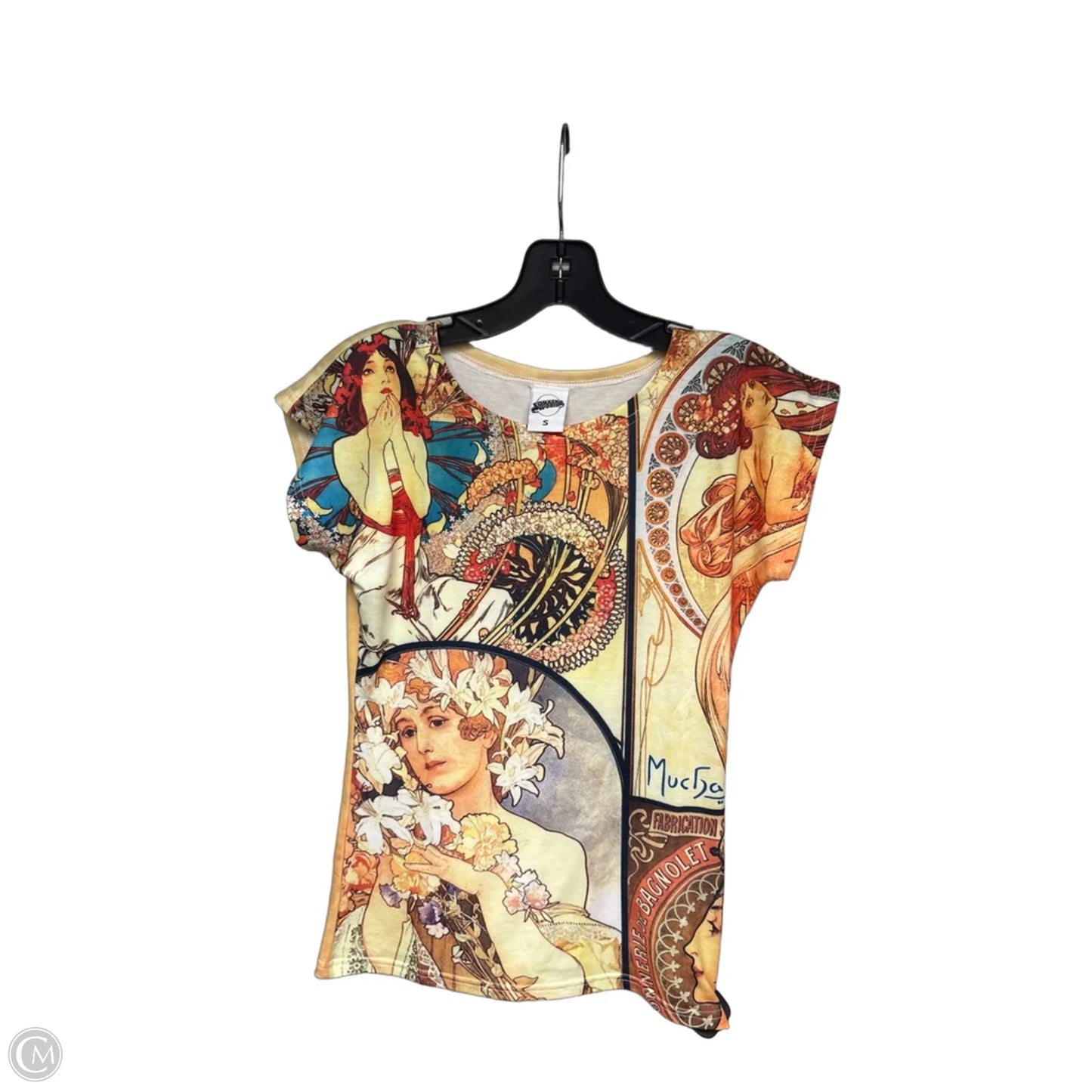 Top Short Sleeve By Clothes Mentor In Yellow, Size: S