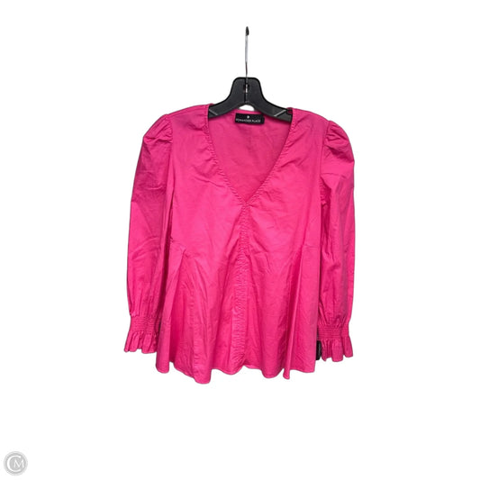 Top Long Sleeve By Pomander Place In Pink, Size: M