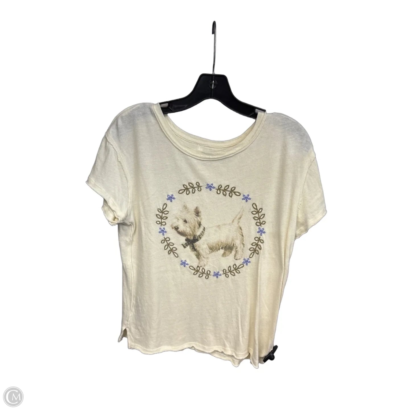 Top Short Sleeve By We The Free In Cream, Size: Xs