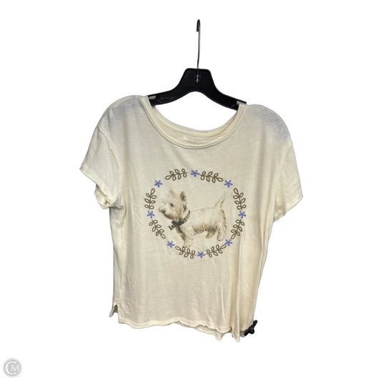 Top Short Sleeve By We The Free In Cream, Size: Xs