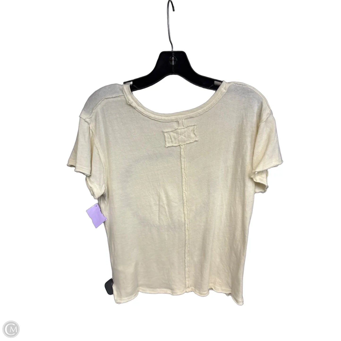 Top Short Sleeve By We The Free In Cream, Size: Xs