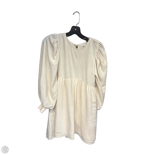 Dress Casual Short By Blu Pepper In Ivory, Size: S
