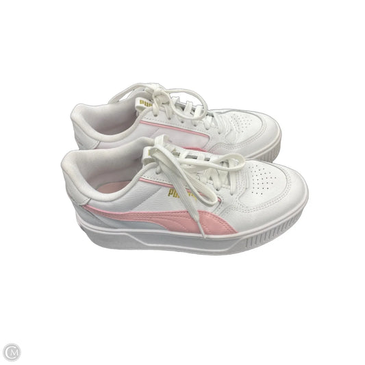 Shoes Athletic By Puma In Pink & White, Size: 6