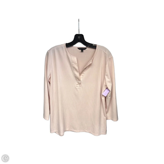 Top Long Sleeve By Banana Republic In Pink, Size: M