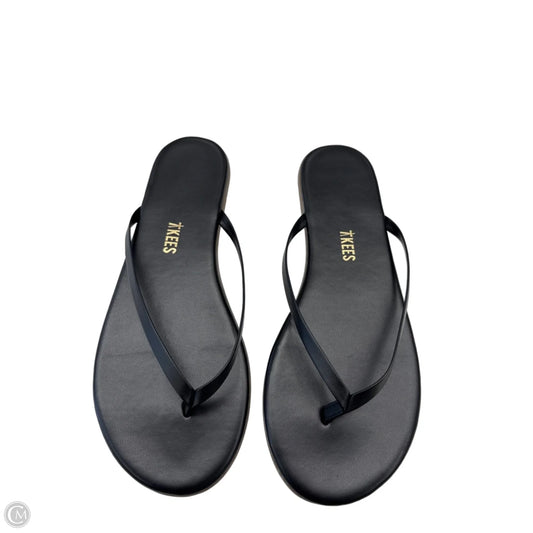 Sandals Flip Flops By Clothes Mentor In Black, Size: 8