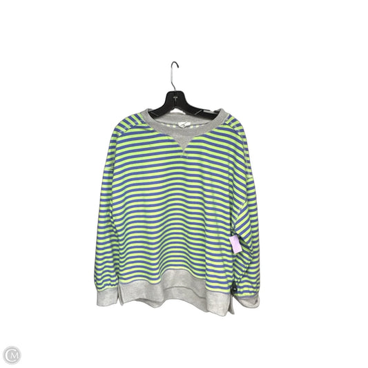 Sweatshirt Crewneck By New In In Striped Pattern, Size: M