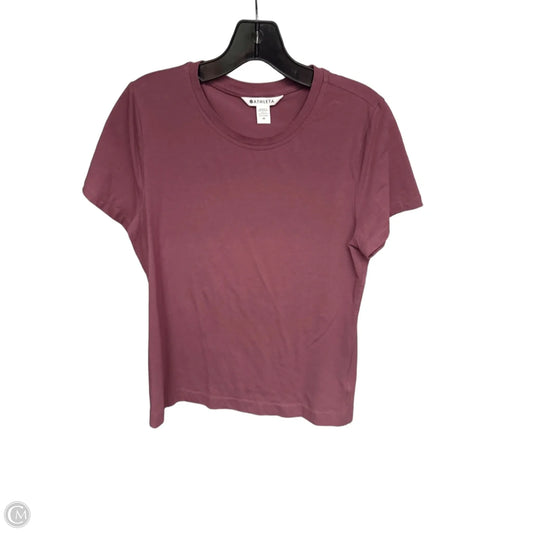 Top SS Basic By Athleta In Mauve, Size: M