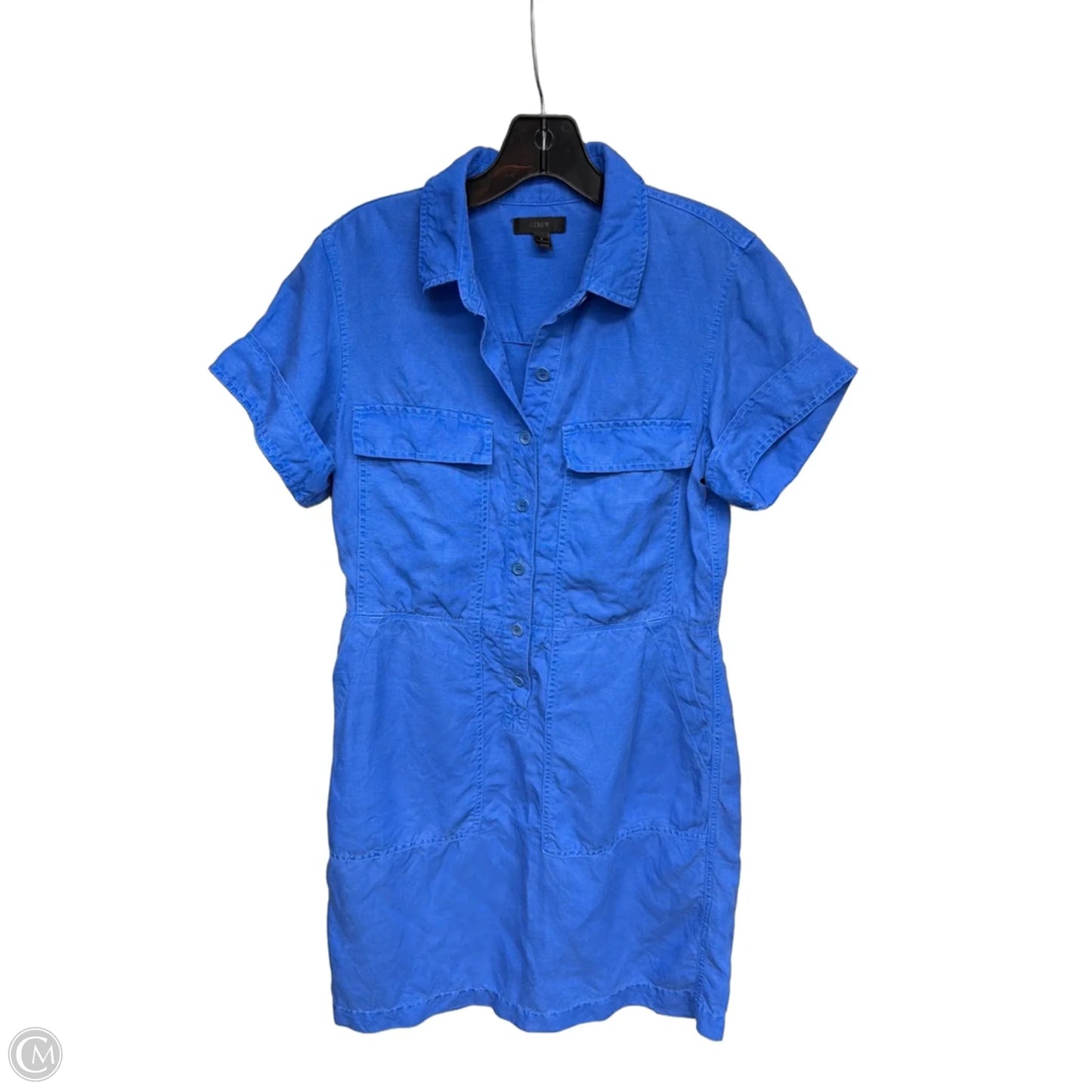 Dress Casual Midi By J. Crew In Blue, Size: 8