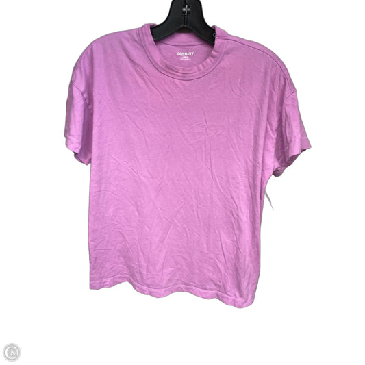 Top Short Sleeve Basic By Old Navy In Purple, Size: Sp